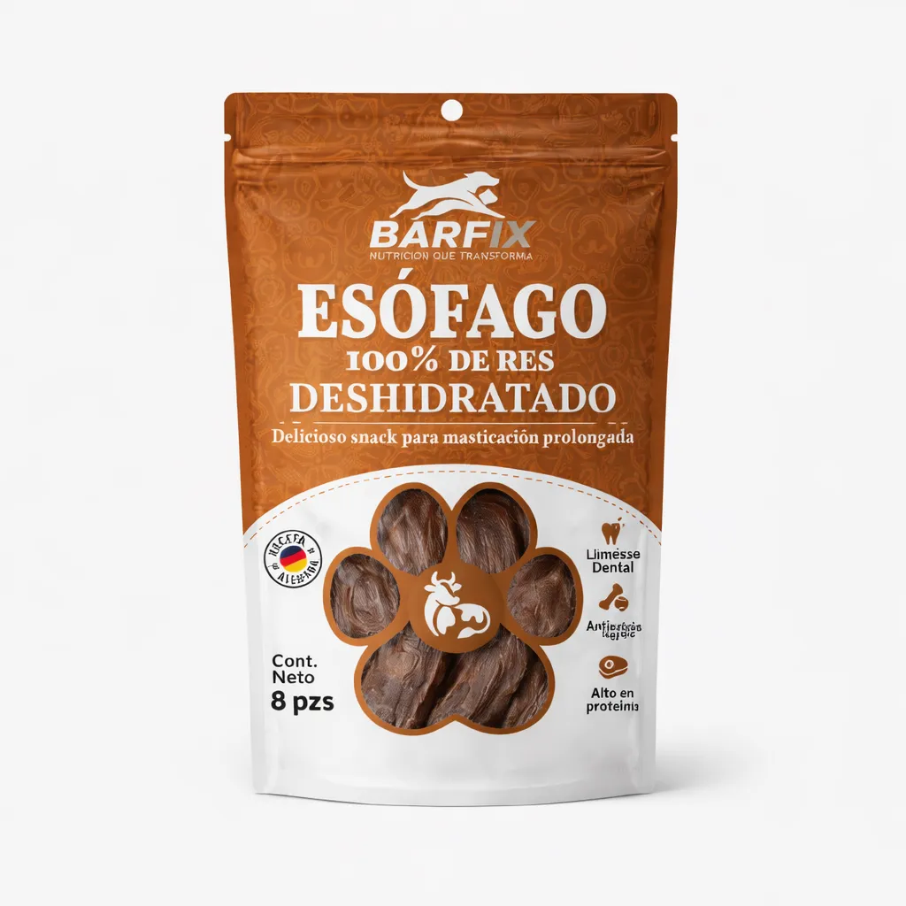 [BF-020601-08PZ] Esófago de Res - 8 pz